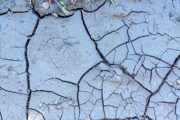 Background of the cracked dry ground. Global warming