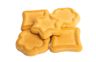 shortbread cookies isolated