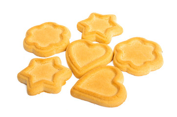shortbread cookies isolated