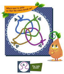 which knot to untie so that the ropes