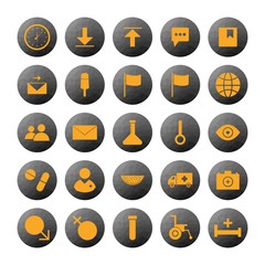 creative universal icon set of 25