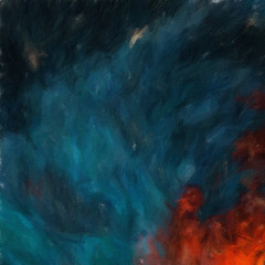 Vibrant colors abstract art background for creative design of printable product, fabric and textile decor, trendy beautiful advertising and web production. Contemporary oil paint brush strokes texture