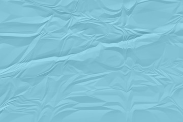 crumpled blue paper background close up