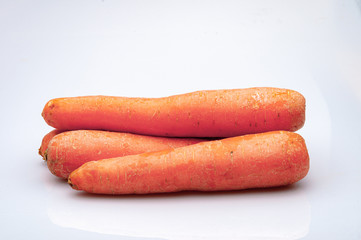 Carrot isolated on the white background .