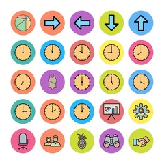  creative universal icon set of 25