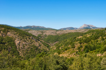 La Peña de Francia vista desde San Martín del Castañar, Salamanca, España