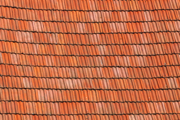 brown  texture ceramic roof tile close up for background   