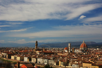 Buildings in the city of Florence, Italy