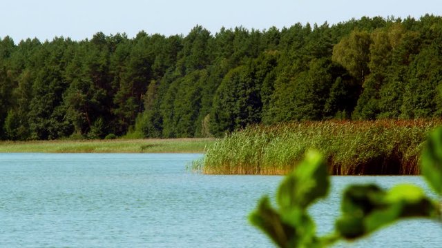 Wdzydze Lake in Kaszubski park krajobrazowy in Pomeranian Voivodeship