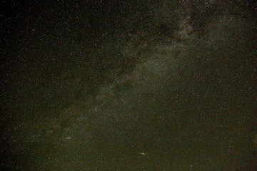 beautiful milky way on a clear autumn sky
