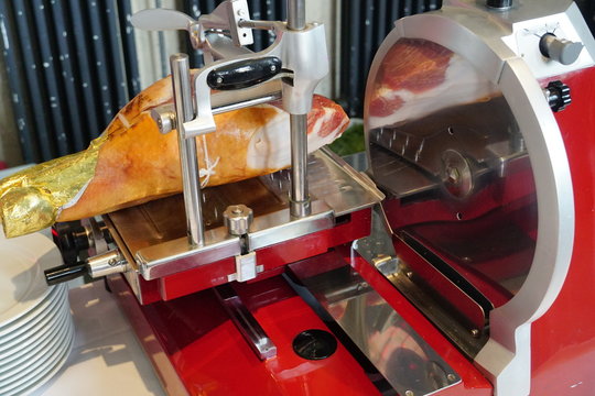 Kitchen equipment: ham slicer or cutter