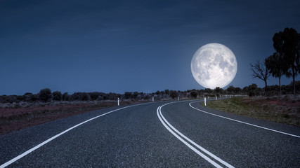 road to the moon