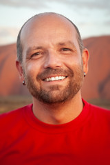 handsome smiling man portrait