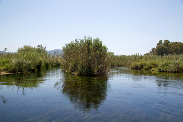 Azmak river in Akyaka, Mugla, Turkey