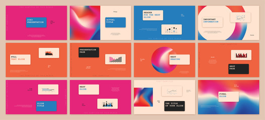 Presentation template design