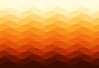 Orange gradients curve wave abstract background vector illustration