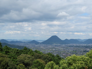 こんぴらさんから見る讃岐富士（景色）