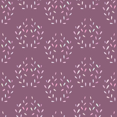 Modern Teardrop Floral Damask Abstract vector repeat pattern. Abstract flower design resembling damask pattern.