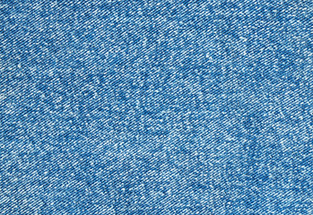 Blue denim or indigo jeans texture for background. Close-up.