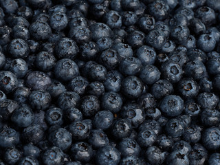 Fresh blueberries closeup