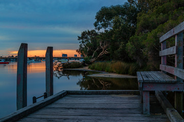 Tranquil Perth Sunset at Pier 4