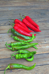 chili peppers in a glass