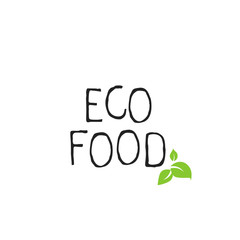Eco food label and high quality product badges. Bio healthy organic, 100 bio and natural product icon. Emblems for cafe, packaging etc. Vector