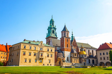 Wawel Royal Castle complex in Krakow, Poland. It is the most historically and culturally important...