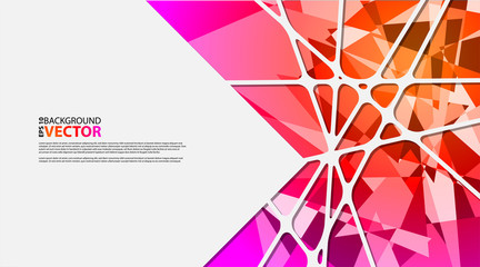 Abstract geometric background with polygons. Infographic composition with geometric shapes. Vector illustration for business presentations