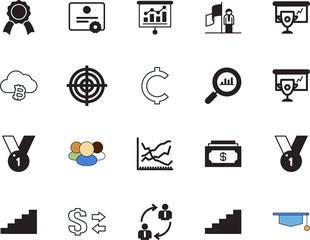 success vector icon set such as: community, rich, elegant, social, circle, grad, degree, ornament, silicone walley, collection, stack, monitoring, bullseye, contest, pile, texture, guy, analytics