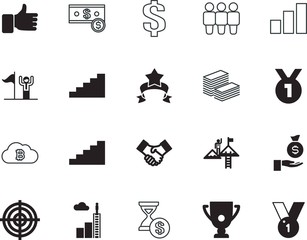 Fototapeta premium success vector icon set such as: shoot, honor, hands, positive, digital, mining, diagram, successful, shooting, hourglass, star, family, earnings, welcome, lots, debt, cup, art, shop, support, report