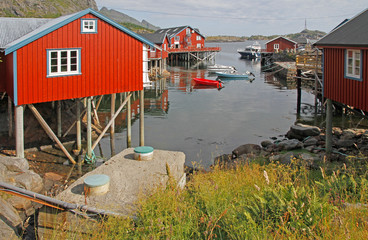 view of fishing village A in Norway - 292153561