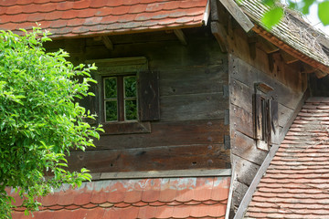 Old house in Cigoc village, Lonjsko polje, Croatia