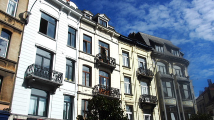 Fototapeta na wymiar Brüssel: Schöne Altbau-Fassaden
