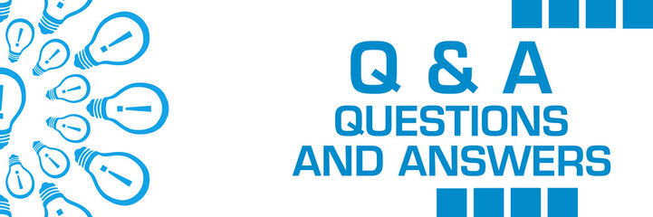 Q And A - Questions And Answers Blue Bulbs Circular Horizontal 