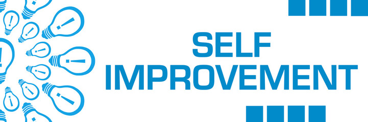 Self Improvement Blue Bulbs Circular Horizontal 