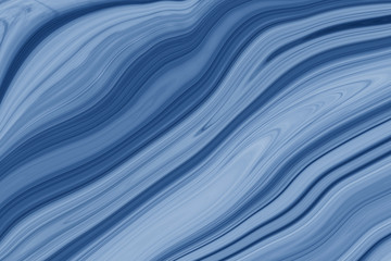 Fototapeta premium Blue marble ink pattern texture abstract background.