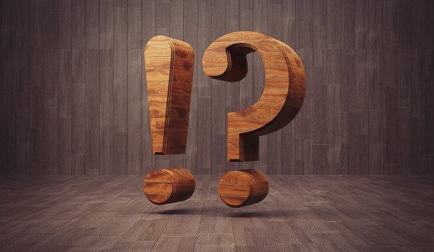 question mark and exclamation mark