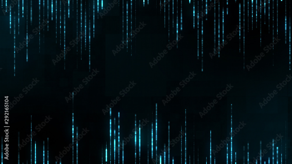 Poster blue cyber abstract background with abstract data. digital space pattern can be used for web design,