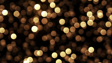Gold bokeh abstract background. Glamour texture for holiday party. © Sergii