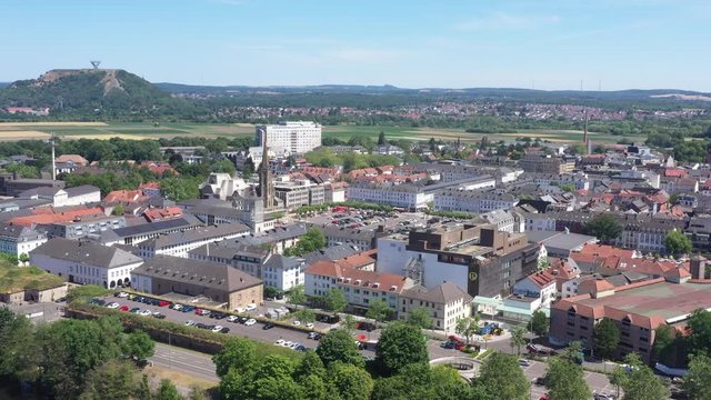 Stadt Saarlouis Luftaufnahme &uuml;ber dem Saarland