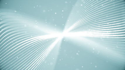 Clean and corporate abstract background for presentation. Futuristic digital wave in a cyber space. Shiny star.