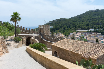 Obraz premium the medieval castle of Capdepera on Mallorca