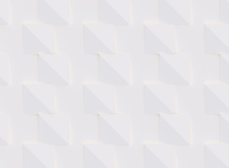3D pattern made of white and beige geometric shapes, creative background or wallpaper surface made of light and shadow. Futuristic seamless decorative abstract texture design, simple graphic elements