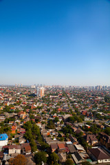 Fototapeta premium Aerial view of the city.