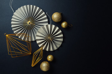 Minimalistic Christmas Flat Lay Background