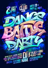 Poster Dance battle party © LP Design