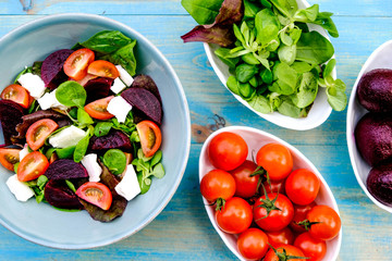 Healthy Beetroot and Feta Cheese Salad