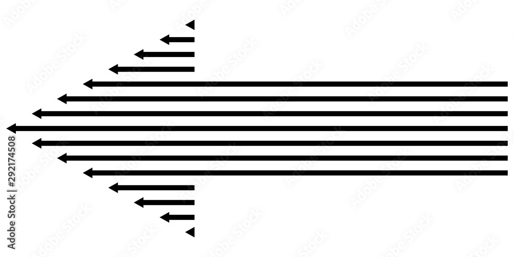 Aufkleber arrow icon direction vector arrow sign symbol next, direction of the guide lines