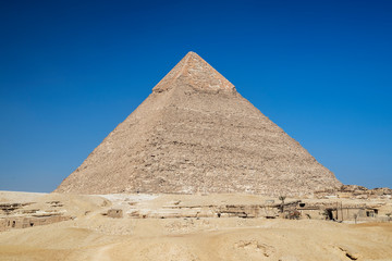 Fototapeta na wymiar Pyramid of Khafre, Giza, near Cairo, Egypt